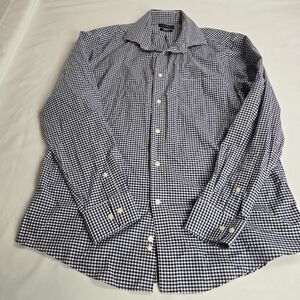 Lauren Ralph Lauren Black Label Men's Size L 34/35 Button Up Blue Check Shirt
